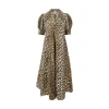 New Leopard print poplin midi dress Dresses