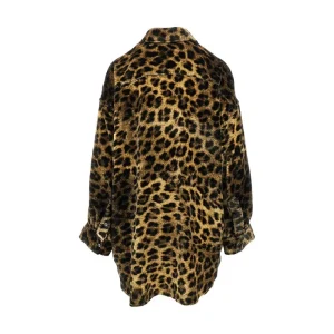 Hot Leopard-print velvet shirt Shirts