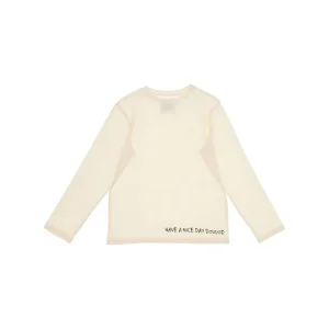 Hot Lettering print long-sleeved T-shirt Kids/BOY Clothing