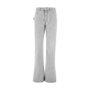 Clearance Light Grey flared jeans Jeans