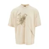 Clearance Lily print oversized T-shirt T-Shirts And Polo Shirts