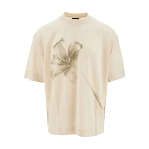Clearance Lily print oversized T-shirt T-Shirts And Polo Shirts
