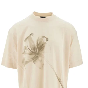Clearance Lily print oversized T-shirt T-Shirts And Polo Shirts