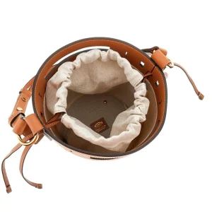 Outlet Linen bucket bag Shoulder Bags