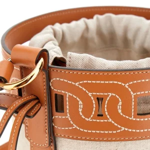 Outlet Linen bucket bag Shoulder Bags