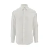Outlet Linen shirt with Pegaso logo Shirts