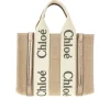 Outlet Linen small 'Woody' tote bag Top-Handle Bags | Crossbody Bags