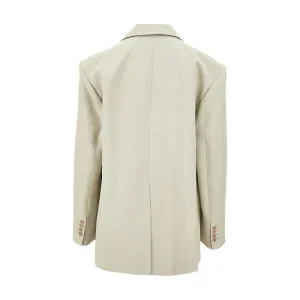 Sale Linen-blend oversized jacket Jackets