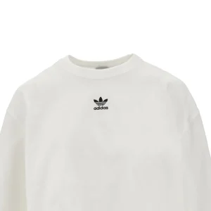 Online Logo embroidery cropped T-shirt Tops