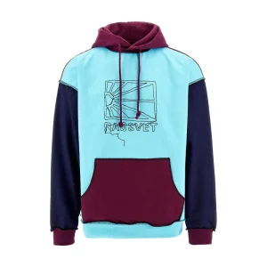 New Logo embroidery patchwork hoodie Sweatshirts