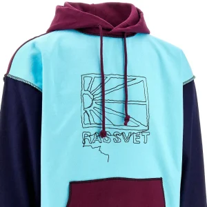 New Logo embroidery patchwork hoodie Sweatshirts