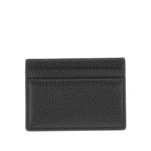 Discount Logo grained leather cardholder Wallets And Small Leather Goods