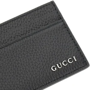 Discount Logo grained leather cardholder Wallets And Small Leather Goods