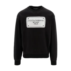 Fashion Logo patch crewneck sweatshirt Sweatshirts