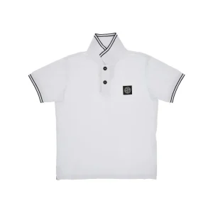 Online Logo patch stretch piquet polo shirt Kids/BOY Clothing