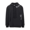 Online Logo print cotton hoodie Sweatshirts