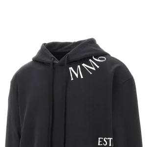 Online Logo print cotton hoodie Sweatshirts