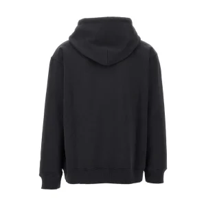 Online Logo print cotton hoodie Sweatshirts