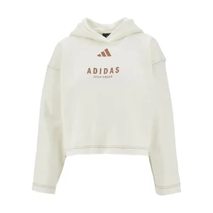 Hot Logo print cropped hoodie Sweatshirts