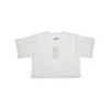 Outlet Logo print cropped T-shirt Kids Clothing