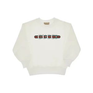 Best Logo print french terry sweatshirt Kids/BOY Clothing