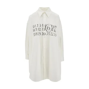 Outlet Logo print poplin shirt dress Shirts