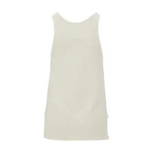 Sale Logo print viscose and cotton tank top Tops