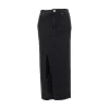 Outlet Long denim skirt with split Skirts