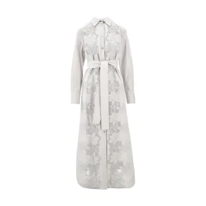 Best Long shirt dress with lace inserts Dresses