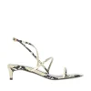 Outlet Loop' python-embossed leather sandals Sandals