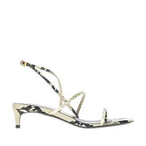 Outlet Loop' python-embossed leather sandals Sandals