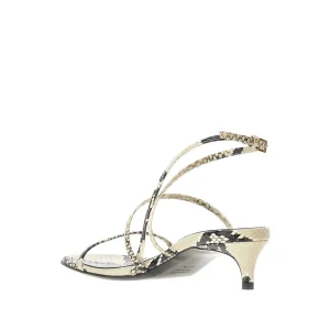 Outlet Loop' python-embossed leather sandals Sandals
