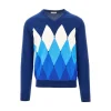 Online Lozenge cotton and cashmere sweater Knitwear