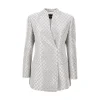 Outlet Lurex jacquard double-breasted jacket Jackets
