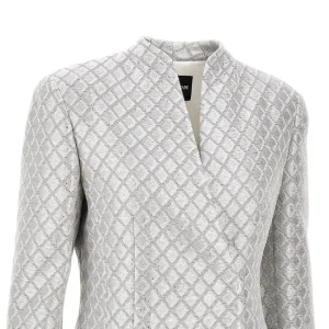 Outlet Lurex jacquard double-breasted jacket Jackets