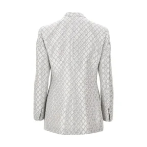 Outlet Lurex jacquard double-breasted jacket Jackets