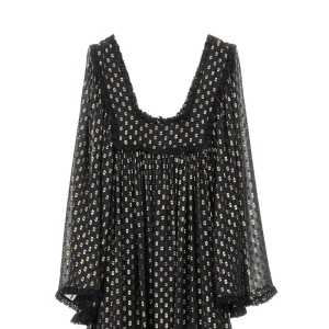 New Lurex polka-dot silk maxi dress Dresses