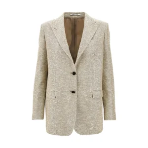 Fashion Lurex tweed 'Bertha' single-breasted jacket Jackets