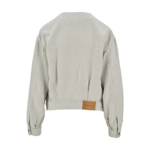New Lyocell and linen blend blouson jacket Jackets