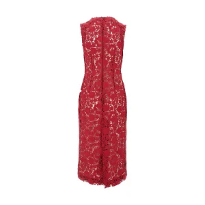 Sale Macramé lace midi dress Dresses