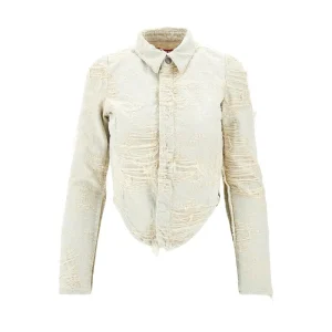 Sale Madeline' frayed denim shirt Shirts