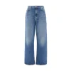 Outlet Medium Blue Denim oversized jeans Jeans
