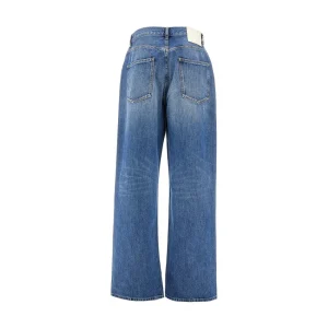 Outlet Medium Blue Denim oversized jeans Jeans