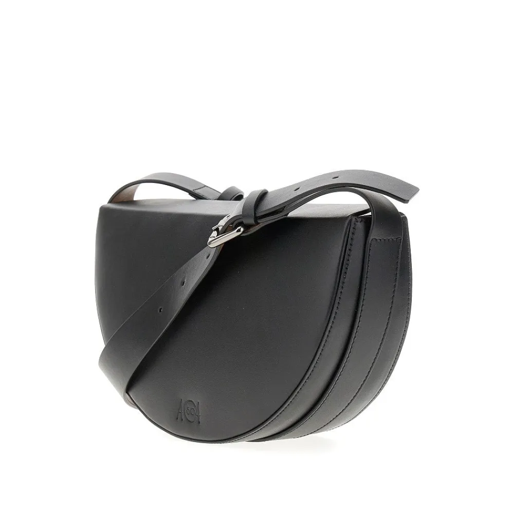 medium_half_moon_bag_with_1.webp Online Medium half moon bag with double buckle Crossbody Bags