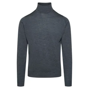 Outlet Merino wool turtleneck sweater Knitwear