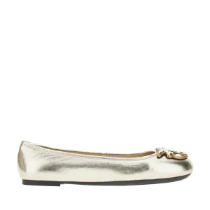 Best Metallized leather ballet flats Flat Shoes