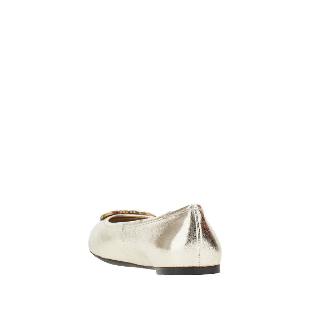 metallized_leather_ballet_2.webp Best Metallized leather ballet flats Flat Shoes