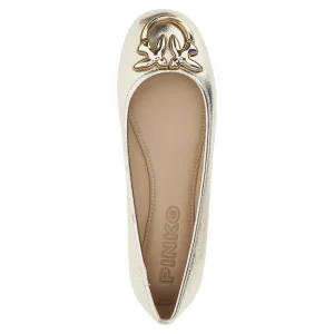 Best Metallized leather ballet flats Flat Shoes