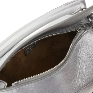 New Metallized leather mini Puzzle Edge bag Top-Handle Bags | Crossbody Bags