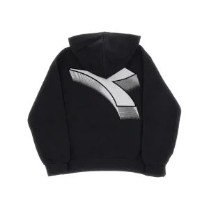 Fashion Metallized logo print full-zip hoodie Kids Clothing